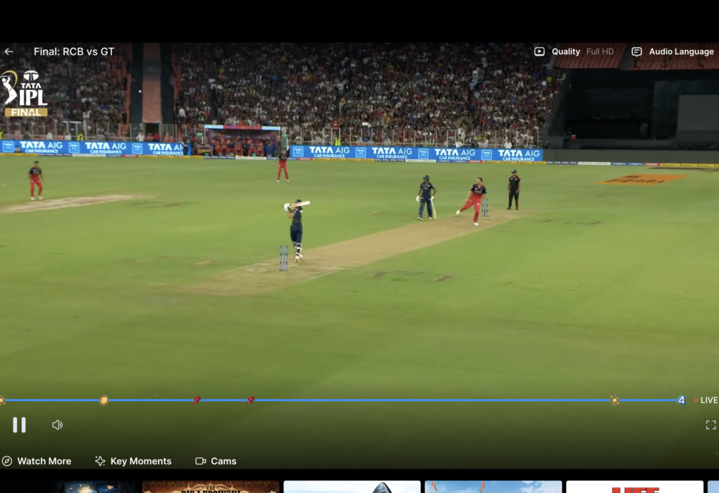 RCV vs GT Live Match