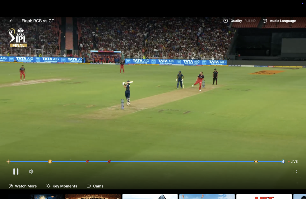 RCV vs GT Live Match