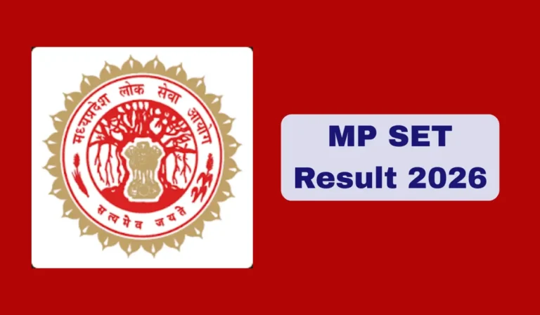 MPPSC SET Result 2026 OUT at mppsc.mp.gov.in — Download Scorecard